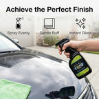 Care Car Wash Care Kit, Essential Car Cleaning Supplies, for Trucks, SUVs, and More, 5-Piece Set with Shampoo, Spray, Gel Wax, Microfiber Towels