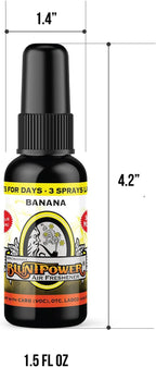 (Banana, 1 Pack) Concentrated Air Freshener for Room and Car Spray - Oil-Based Diffuser Spray Bottle - Long-Lasting Bathroom Spray, Car Freshener, & Odor Eliminator Spray