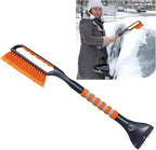26.4" Ice Scraper and Snow Brush for Car Windshield, 2 in 1 Winter Detachable Window Deicer with Foam Grip, Snow and Ice Removal Tool Accessories for Car, SUV, Truck (Orange)