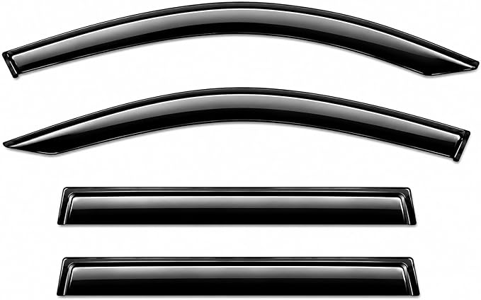 2019-2025 Tape-On Rain Guards Side Window Deflector Visors for Toyota Rav4 LE XLE SE XSE Hybrid Premium Limited 2020 2021 2022 2023 2024