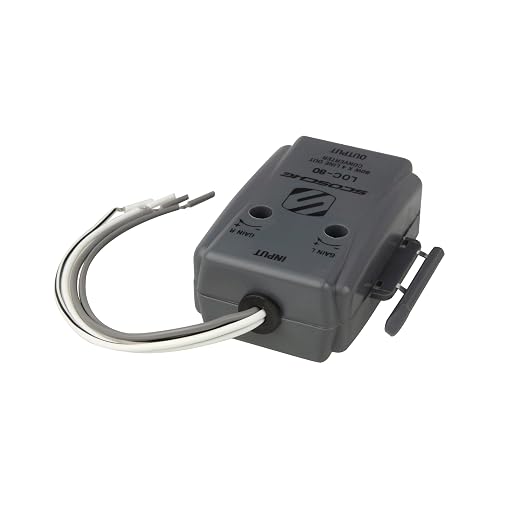 LOC80 Line Output Converter - 2 Channel High/Low RCA Converter Car Audio - Ideal for Subwoofer Amp - Line Level Converter for Car Stereo Amplifier - Easy Installation - Quality Sound