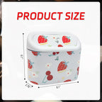 Mini Car Trash Bin with Lid – Automotive Garbage Can with 5 Trash Bags, Waterproof & Leakproof Vehicle Interior Waste Box for Car, Office, Home (White)