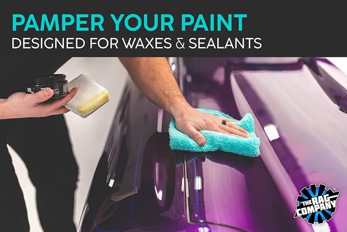 Eagle Edgeless 450 (6-Pack) Professional Korean 70/30 Blend Super Plush Microfiber Detailing Buffing Polishing Drying Towels for Cars 16x16 in, Teal Blue
