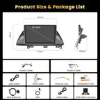 8 core 4+64G Android 15 Car Radio for Honda Odyssey 2005-2010 Stereo, 10.1 inch Screen with Wireless CarPlay Android Auto GPS Navigation WiFi Bluetooth Mirror Link DSP FM RDS + Backcup Camera
