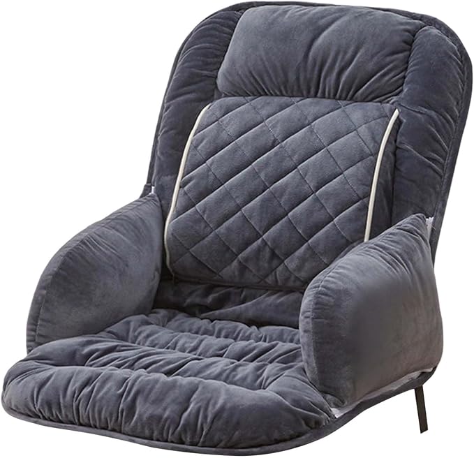 Office Heated Seat Cushion for Desk Chair,Upgraded Lumbar Support Seat for Cushions for Dorm Desk Chair with Back, USB Interface, 3-Speed Temperature Control (Black)