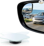 Blind Spot Mirror，Newest Fan Shaped HD Glass Frameless Convex Rear View Mirror with wide angle Adjustable Stick for Cars SUV and Trucks, Pack of 2