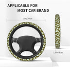 Pickles Steering Wheel Covers Non Slip Neoprene Steering Wheel Protector Cover Universal 15 Inch for Men Women Car Truck