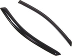 WD2-445 Dark Smoke 2 Pcs Set Window Visor (Outside Mount) Deflector Rain Guard Compatible with 2004-2010 Toyota Sienna