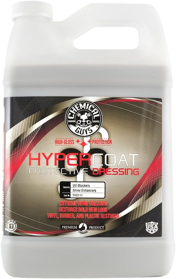 TVD111 G6 HyperCoat High Gloss Coating Protectant Sprayable Dressing (Works on Vinyl, Rubber, Plastic, Tires and Trim) Safe for Cars, Trucks, Motorcycles, RVs & More, 128 fl oz (1 Gal)
