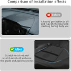 Dashboard Panel Organizer fits for 2025 2026 Forester ＆ Outback ＆ Croosterk Accessories Center Console Organizer Anti-Slip Anti-Dust Waterproof Mats Silicone Black