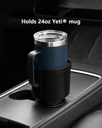 Upgraded Car Cup Holder Expander Adapter with Offset Adjustable Base, Compatible with Yeti 14/24/36/46oz Ramblers, Hydro Flasks 32/40oz, Other Large Bottles Mugs in 3.5"-4.0", 2 Pack