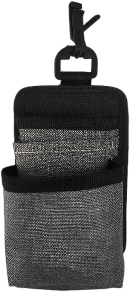 Car Air Vent Storage Bag, Multifunctional 3-Pockets Front Seat Organizer with Charging Port, 600D Oxford Fabric Hanging Pouch Bag, Car Vent Accessories for Key, Pen, Phone, Sunglass (Grey)