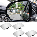 4PCS Car Blind Spot Mirror, Wide Angle Clear HD Glass Convex Side Rear View Mirror to Reduce Blindspot, Auto Exterior Rear View Accessories for Wide Angle, Universal Fit (StyleC)