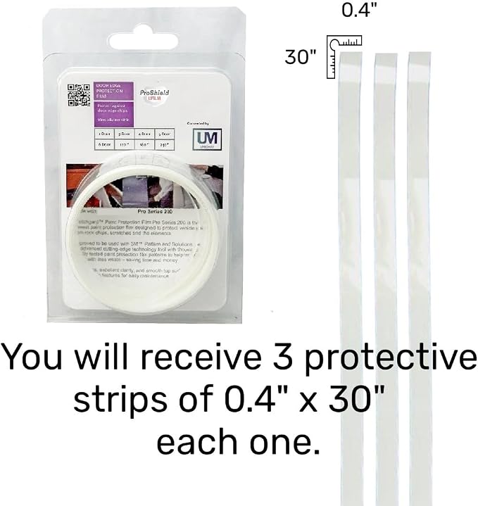 3 Door Edge Guard Paint Protection Film, Car Door Scotch Guard, PPF Precut, Universal Fit Cars, PPF, Door Protector, Clear Self-Healing Anti Scratch Guard