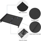 Center Console Organizer for Toyota RAV4 2026 Central Control Storage Box Insert Tray ABS and PVC Interior Auto Accessories Black 2PCS/Set