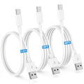 Car CarPlay Cable for iPhone 17, 16, 15 USB C Charger Cord, 3-Pack 1.6 FT+3 FT+6 FT USB A to USB C Charging Cable for Apple iPhone 17/17 Pro/Air/16e/16/15 Pro Max/Plus Cord, for iPad Pro/Air