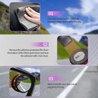 2PCS Blind Spot Mirrors, Convex Car Mirror, 2" Round HD Glass Convex Rear View Mirrors with Frame, 360 Degree Wide Angle Side Rear View Accessories Universal for Most Sedans SUVs Trucks (Red)