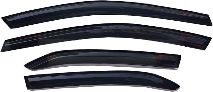 Side Window Visors rain Guards Vent Deflectors for 2018 2019 2020 2021 2022 2023 2024 Toyota Camry, Smoke Tinted 4pcs