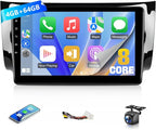 VQU 8-Core 4+64G Car Radio for Nissan Sentra 2013 2014 2015 2016 2017 2018 2019 Stereo, 10.1 Inch IPS Touch Screen for Sentra Apple Carplay Android Auto GPS Navi FM RDS DSP BT 5G WiFi SWC AHD Camera