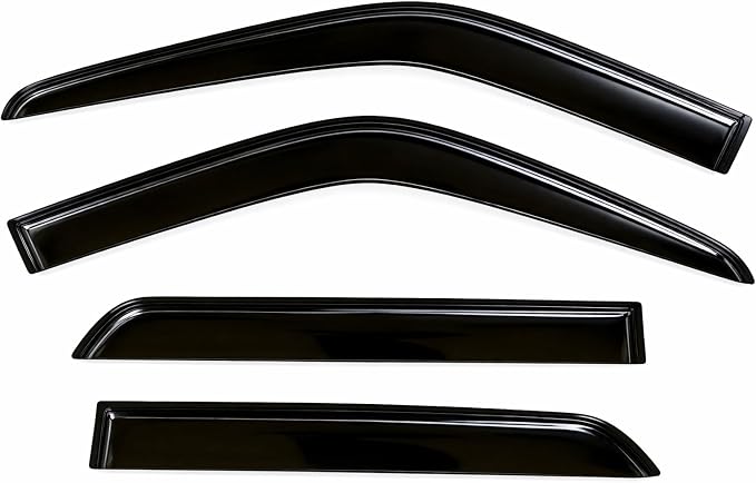 2018-2024 Tape-On Rain Guards for Nissan Kicks Side Window Visor Deflectors Extra Thick Vent Shades 2019 2020 2021 2022 2023