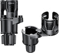 2-in-1 Adjustable Car Cup Holder Expander & Organizer – Dual Automotive Drink Holder for Bottles, Snacks, Phones – Fits Most Vehicles (3.0"-5.9" Diameter, 20 oz Capacity, Non-Slip Base) Black