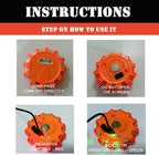 USB Rechargeable LED Road Flares Emergency Lights-Roadside Warning Car Safety Beacon Flashing Disc Flare Kit with Magnetic Base for Vehicles & Boat | 12 Beacon Disc Pack