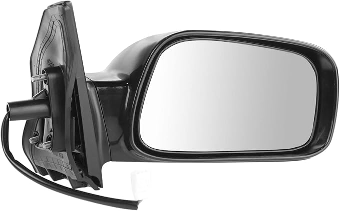 Passenger Side Mirror Assembly Electric Adjustment Non-Heated No Memory Black Compatible with 2003-2008 Toyota Corolla LE S TO1321179