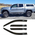 Side Wind Vent Deflector Sun Rain Guards for 2023-2025 Chevrolet Colorado & GMC Canyon Crew Cab,4pcs Outside Mount Style Dark Smoke Nice Window Visor 94218