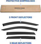Window Visors Rain Guards for Honda Accord 2018-2023, Out-Channel Window Vent Wind Deflectors Visors Shades for 18 19 20 21 22 23 Accord