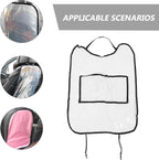 Car Seat Back Protector Kick Mat for Splashproof PVC Seat Cover Sturdy Anti-kick Pad for Back Protects Car from Dirt and Damage