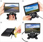 7" car dispaly Monitor Reverse Camera Monitor Screen Car LCD Parking Assistant with Wireless Remote Control – Full Color Wide Screen – Can Be Installed in Headrest Post