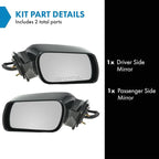 Driver and Passenger Side Mirror Assembly Set Power Paint to Match Smooth Foldaway Compatible with 2000-2004 Toyota Avalon