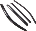 WD2-709 Dark Smoke 4 Pcs Set Window Visor (Outside Mount) Deflector Rain Guard Compatible with 2008-2015 Lexus LX570