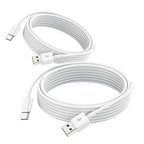 2 Pack 6FT Car Carplay Cable Data Cord for iPhone 17 Air/16E 16 Plus 15 Pro Max，iPad Pro 13 11, iPad Air USB A to USB Type C Charger Charging,Samsung Galaxy Tab A7 A8 A9 S10+ S9 S8 Note 10 S10,LG,MOTO