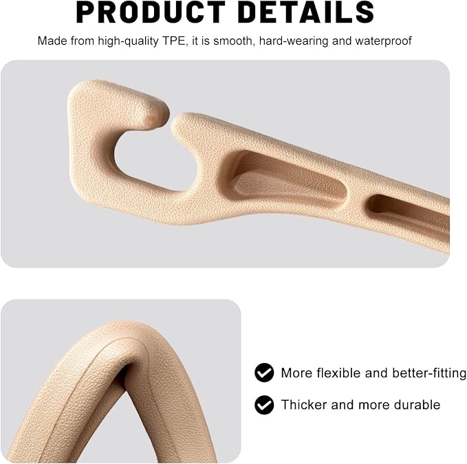 2 PCS Car Seat Gap Filler, Multi-Purpose Auto Seats Gaps Filler Side Organizer with Storage Slot, Super Flexible Gap Blocker Between Seat and Center Console, Car Accessories (Beige)