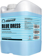 BLUE DRESS Premium Dressing 5 Gallons- Sprayable Interior & Exterior| Works on Tire, Vinyl, Rubber, Plastic & Trim | Safe for Cars, Trucks, Motorcycles, RVs, Light Blue, 640 Fl Oz (Pack of 1)