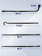 F150 Heavy Duty Spare Tire Tool Kit with Spare Tire Jack Handle and Wheel Lug Wrench Compatible with 2004-2018 F150 Spare Tire Removal Tool Kit