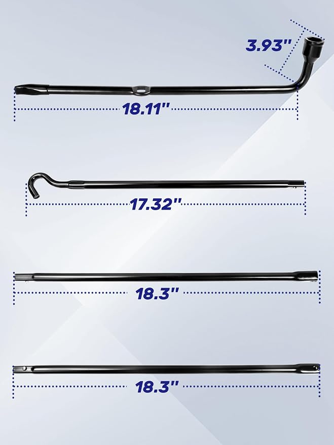 F150 Heavy Duty Spare Tire Tool Kit with Spare Tire Jack Handle and Wheel Lug Wrench Compatible with 2004-2018 F150 Spare Tire Removal Tool Kit