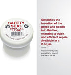 Safety Seal KAPC30 Tire Repair Kit for Cars & Light Trucks – Deluxe Combo Plug Repair System with 4” Plugs, Professional Tools, Roadside Emergency Use