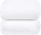 Microfiber Bath Towels, Oversized Bathroom Towel 2 Pack 40" x 80", Super Absorbent and Fast Drying, Soft Large Microfiber Bath Sheet for Beach, Sport, Fitness, Yoga, White