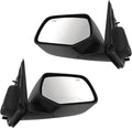 2 Piece Driver and Passenger Side Mirror Assembly Set Electric Adjustment Heated No Memory Black Compatible with 2008-2011 Mazda Tribute MA1320164 MA1321164