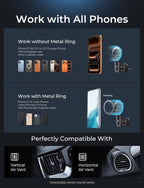 for MagSafe Car Mount, Magnetic Phone Holder for Car Vent Phone Mount, Air Vent Hands Free Phone Mount, Super Magnetic Phone Mount, Gifts Car Phone Holder Magnetic for iPhone 17 Pro Max 16 15