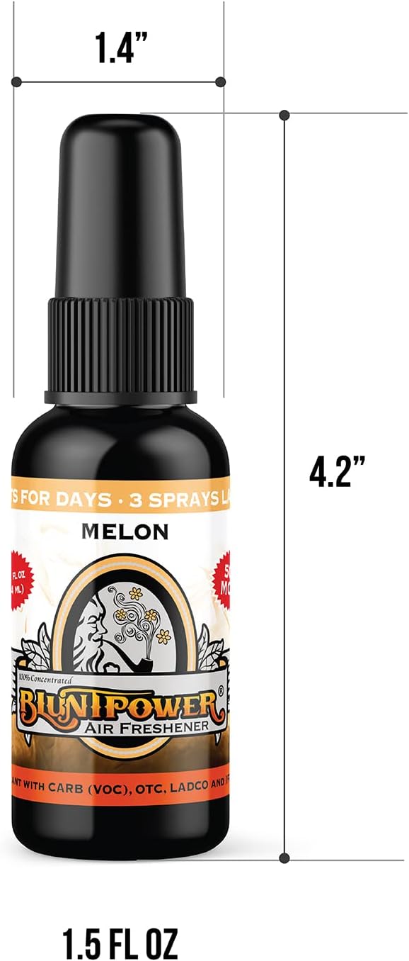 (Melon, 1 Pack) Concentrated Odor Eliminator & Diffuser Oil - Room Deodorizer, Odor Eliminator, Air Freshener - Premium Oil Based Air Freshener