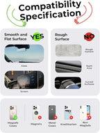 for Magsafe Car Mount, Cell Phone Holders for Your Car, Magnetic Car Accessories for Women Men Jeep Truck, Vacuum Gifts for iPhone 17 Pro Max 16 15 14 13 12, Samsung S25, Pearl White