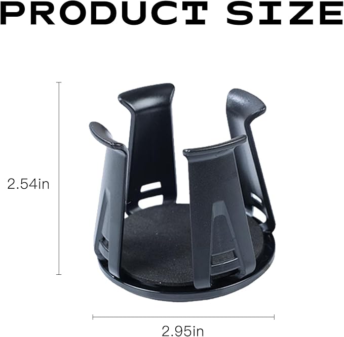 Car Slim Car Cup Holder Adapter, 2PCS Vehicle Energy Drink Holder Expander, Wiggle Free Automotive Accessories Universal for SUV Sedan Truck (2PCS)