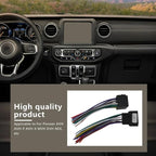 16-Pin Car Radio Wiring Harness Adapter Male & Female Compatible for Kenworth 2008-2020 Stereo Connector to Compatible for JVC/for Pioneer/for Kenwood/for Sony/for Android