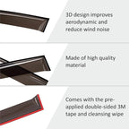 Voron Glass Tape-on Rain Guards for Mazda CX-5 2013-2016, Window Deflectors, Vent Window Visors, 4 Pieces - 100881