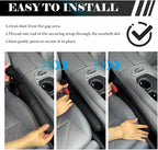 2PCS Car Seat Gap Filler Strip,Anti-Drop Car Seat Gap Plug with Fixing Ring for Filling Gaps Between Consoles and Seats,in Between Cars Seats Catcher Cars Interior Accessories