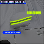Half Car Cover for Sedan, 149" Windproof Windshield Cover, Dustproof Auto Sunroof Covers with Reflective Straps, All Season Universal Waterproof Vehicle Window Sun Protector(Hatchback)