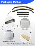 in-Channel Window Rain Guards Fit for 2022-2025 Jeep Grand Cherokee 2-Row (Not for L 3-Row),Extra Durable Visors Vent Visors Window Deflector Vent Shades Car Accessories -4 pcs